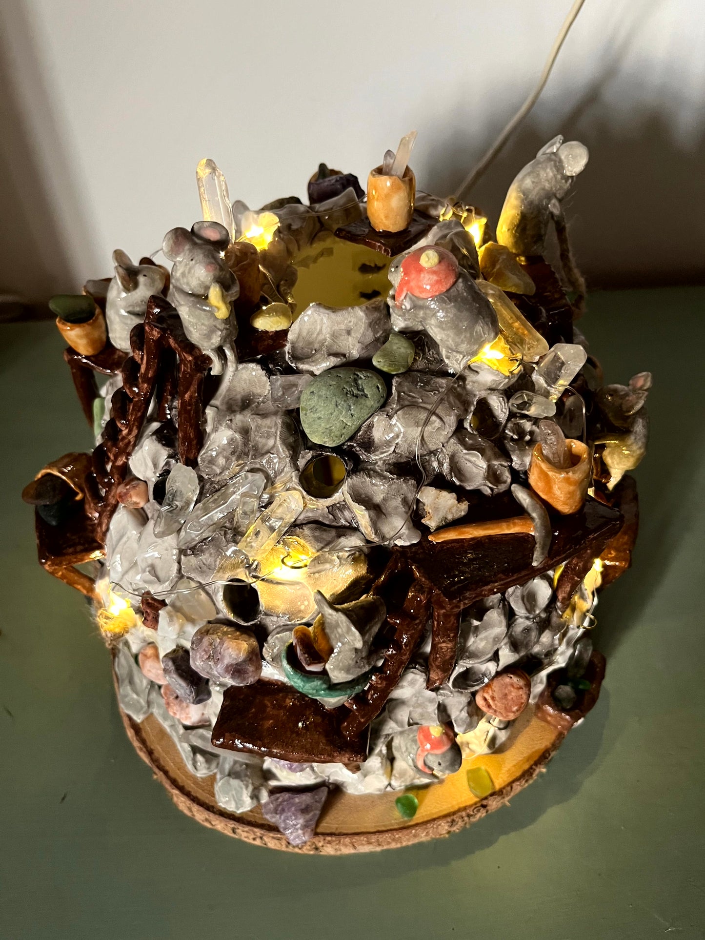 Lampada topini in miniera