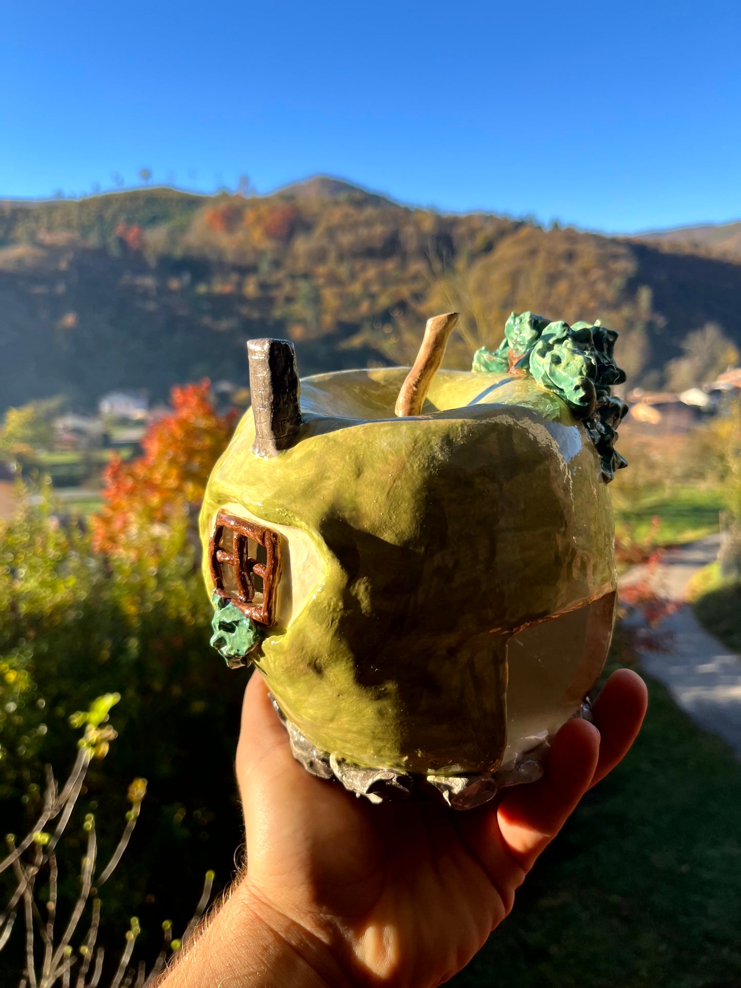 Brucia essenze casetta mela