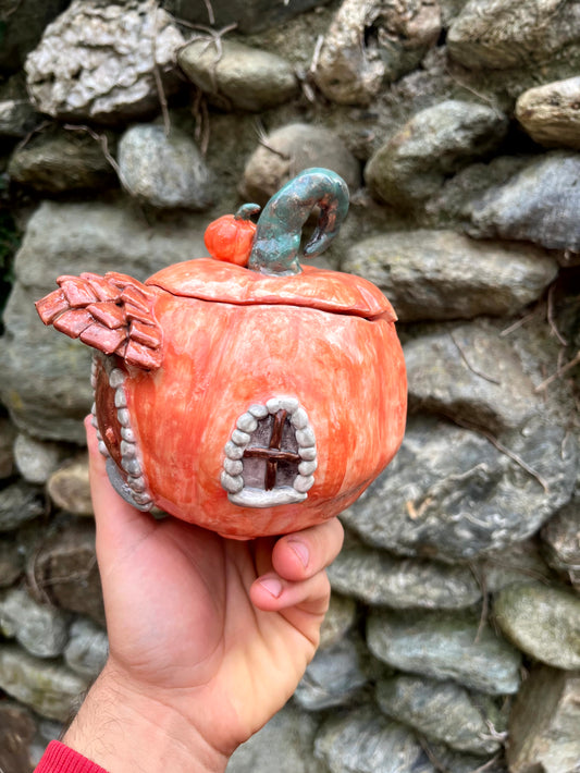 Porta infusi casetta zucca