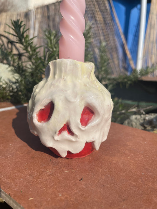 Porta candela mela avvelenata