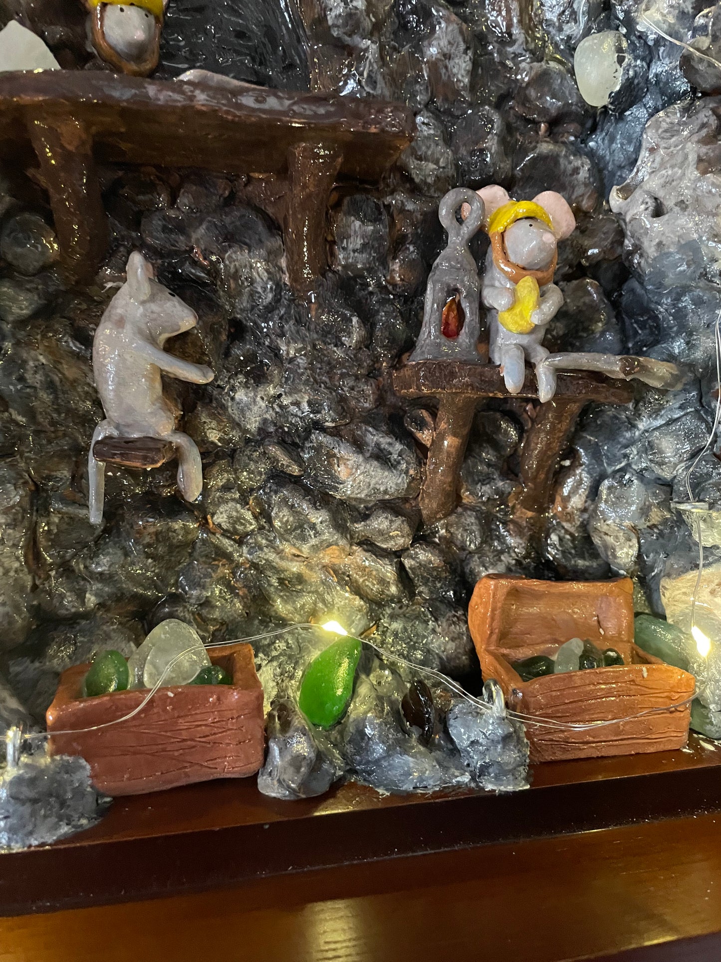 Orologio da muro topolini in miniera