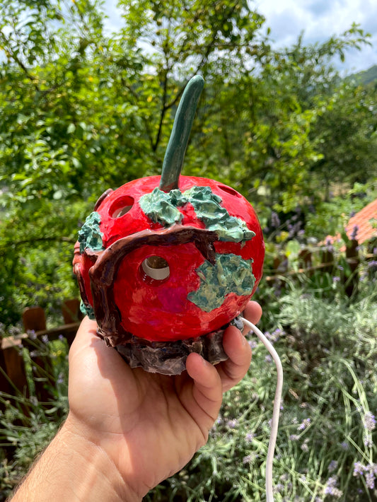 Lampada casetta ciliegia