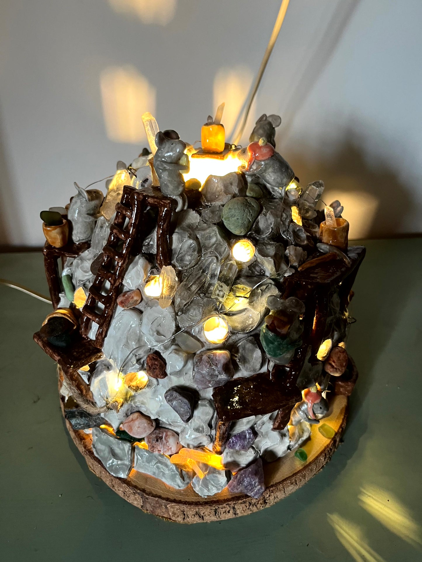 Lampada topini in miniera