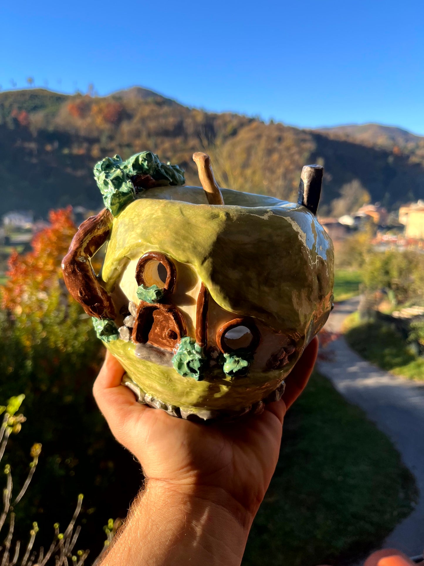 Brucia essenze casetta mela