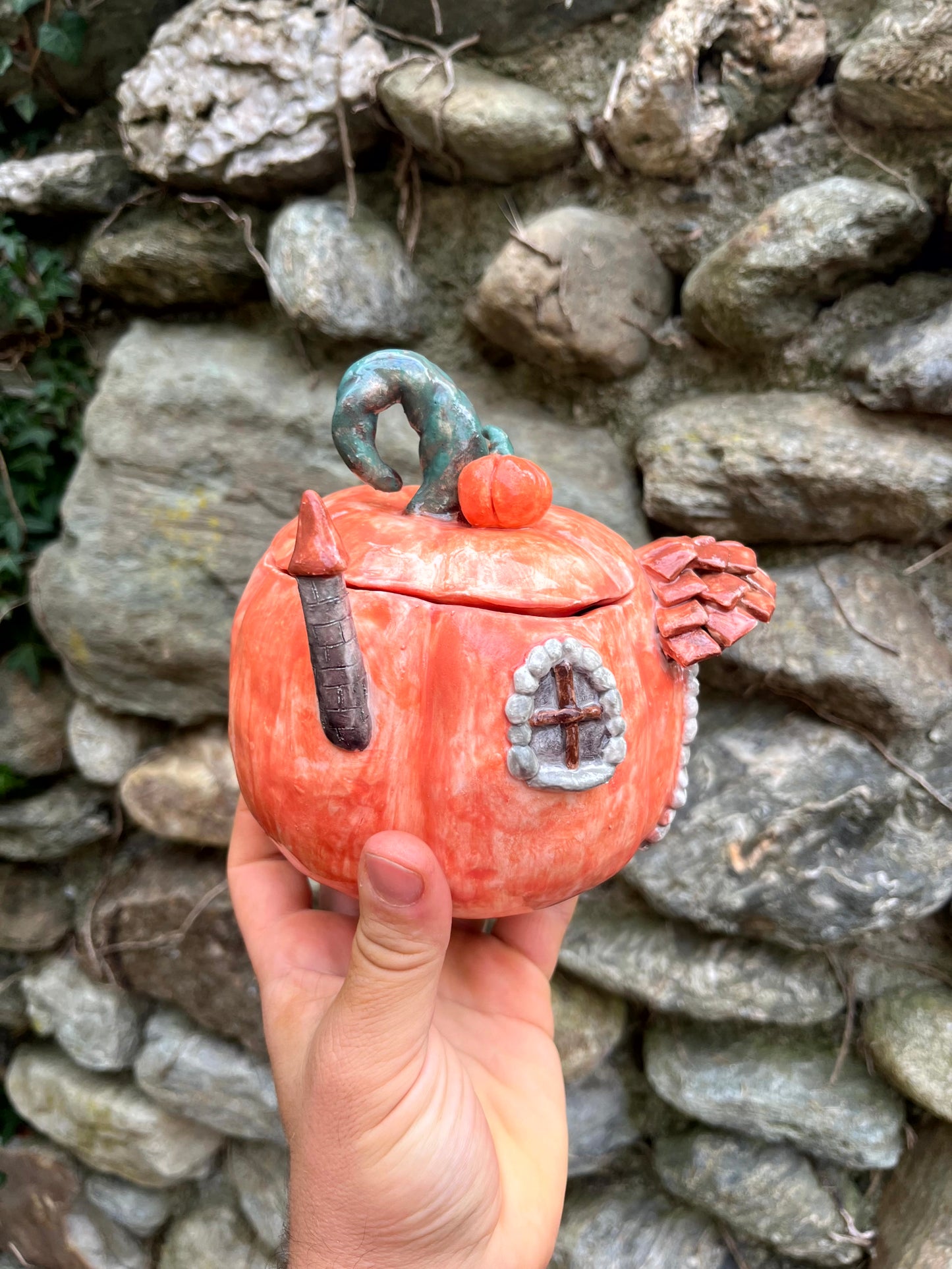 Porta infusi casetta zucca