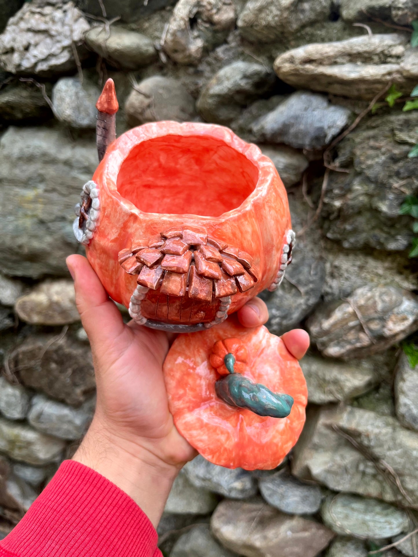 Porta infusi casetta zucca