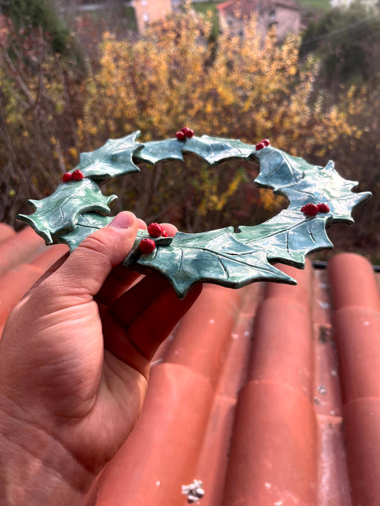 Ghirlanda/ Centro tavola agrifoglio piccolo