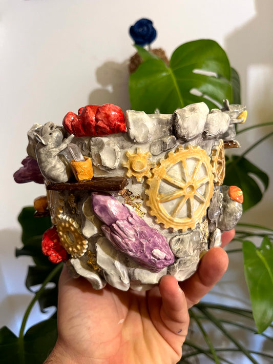 Vaso topini in miniera