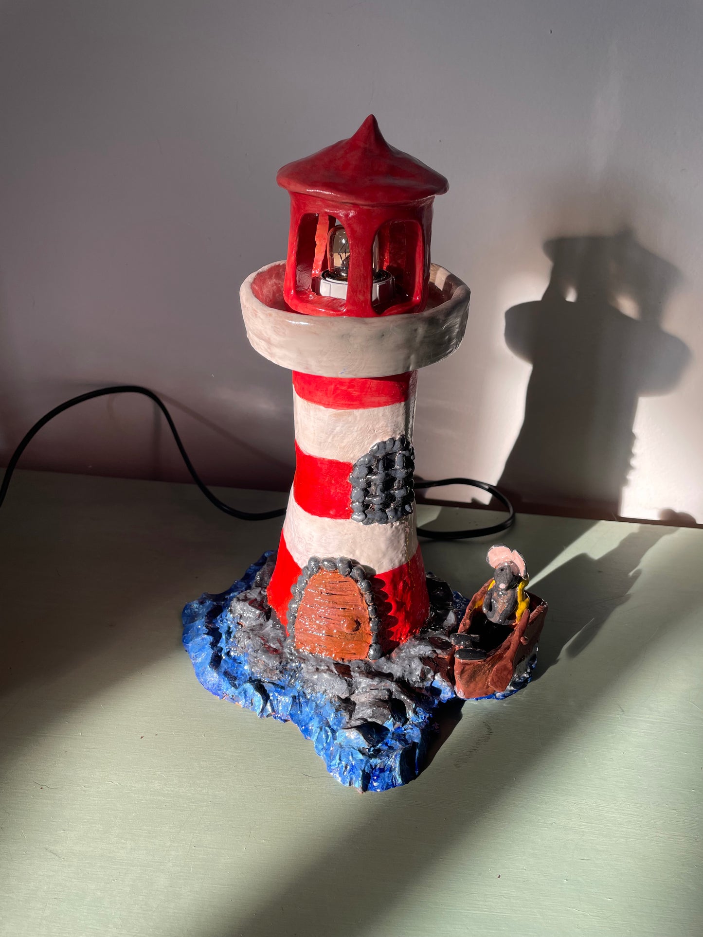 Lampada topolino di campagna nel faro
