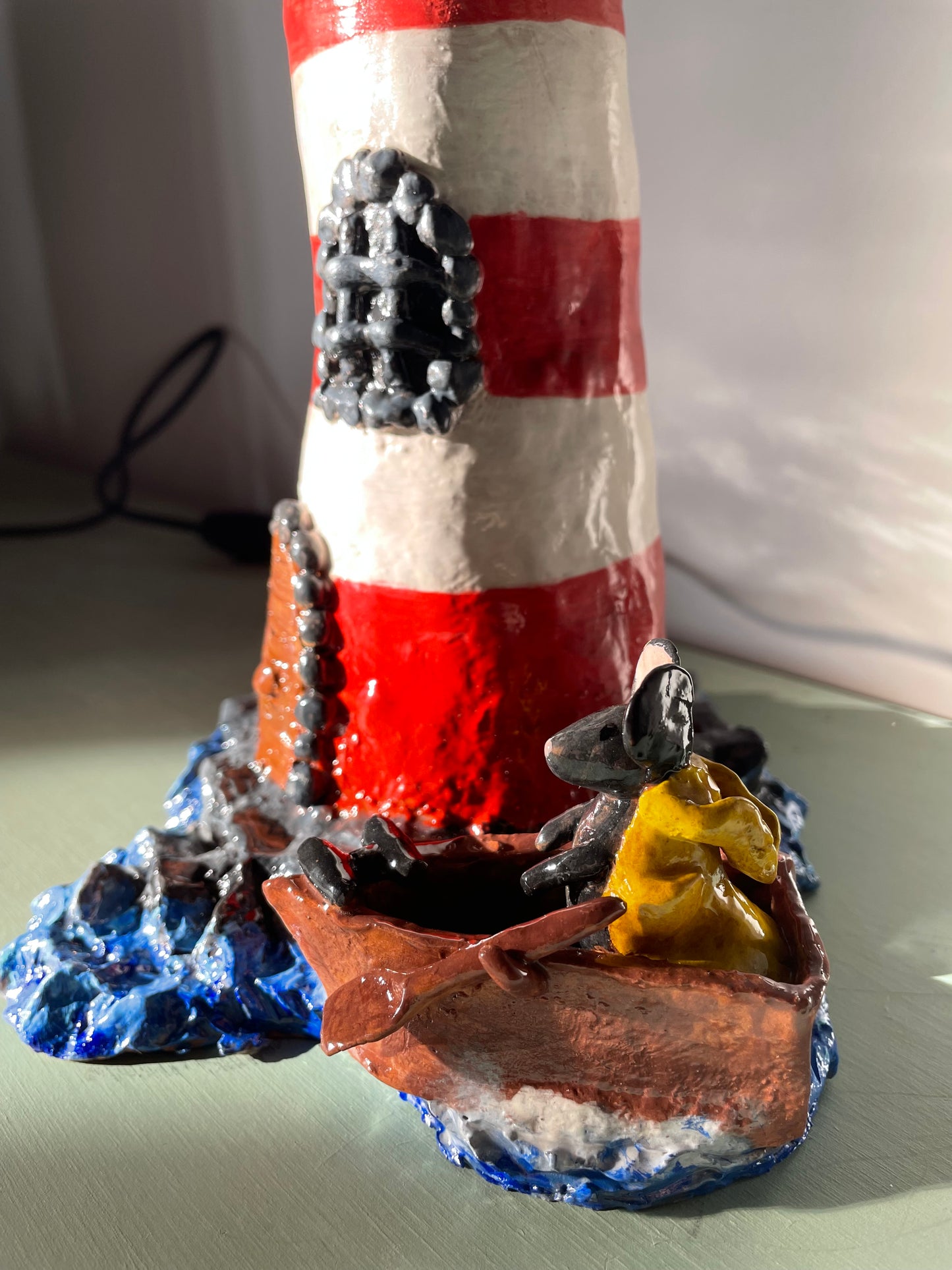 Lampada topolino di campagna nel faro