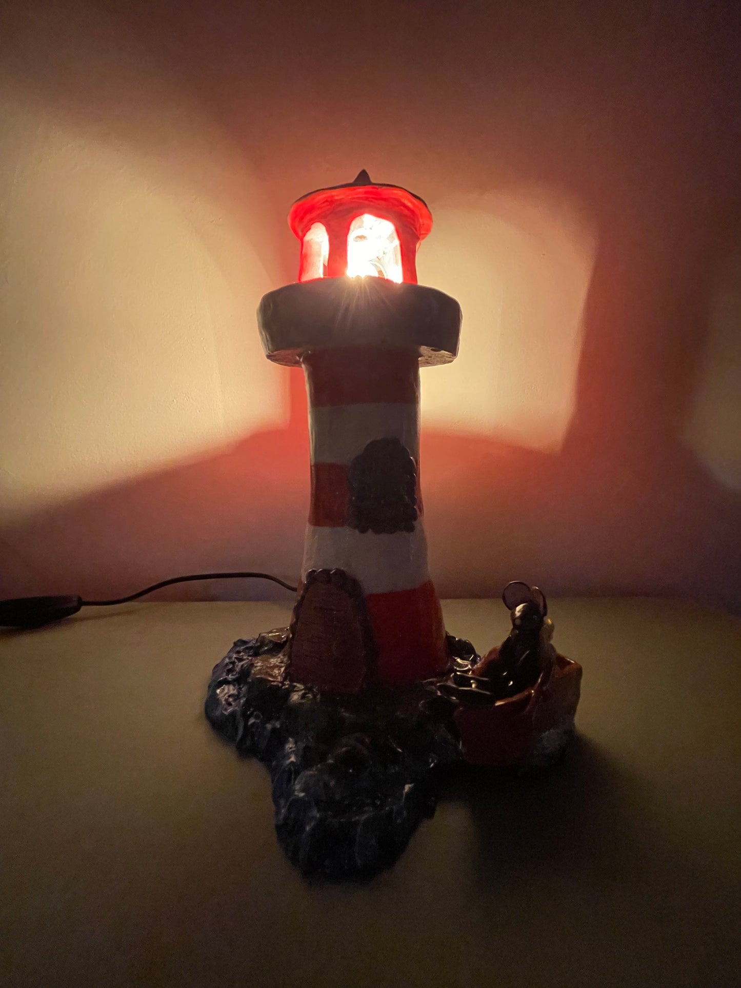 Lampada topolino di campagna nel faro
