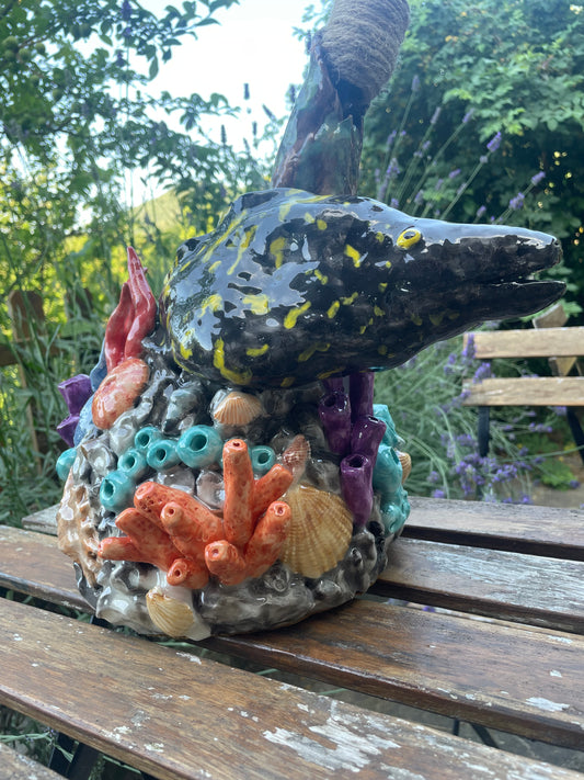 Lampada corallo con murena